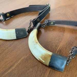 Upcycled Rustic Boot Belts Straps Bootstraps set
